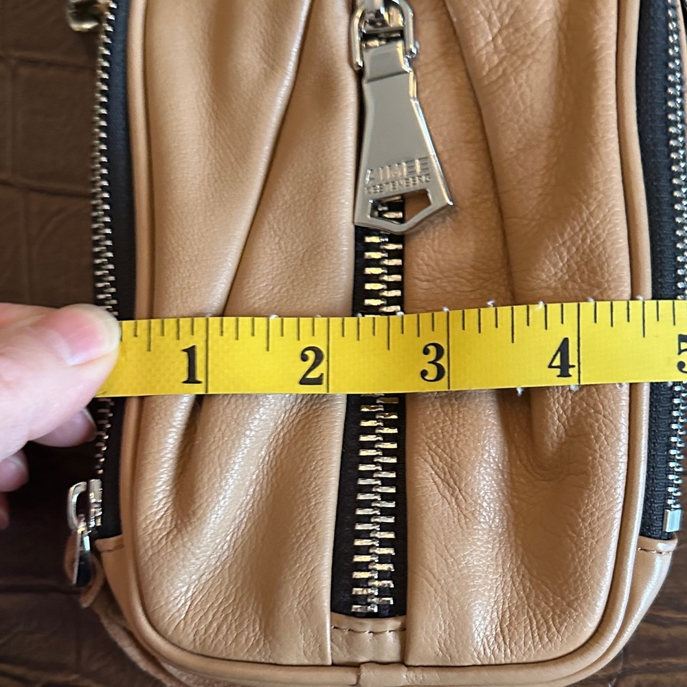 Aimee Kestenberg Tan Leather Bag with Silver Accents - Picture 4 of 7